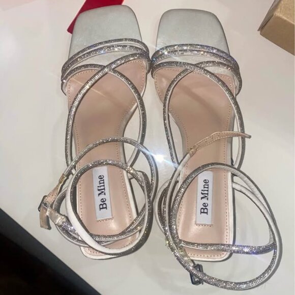 NEW Sparkly Bridal/Holiday Heels Size 11 (ASOS Be Mine Collection) - Picture 1 of 6